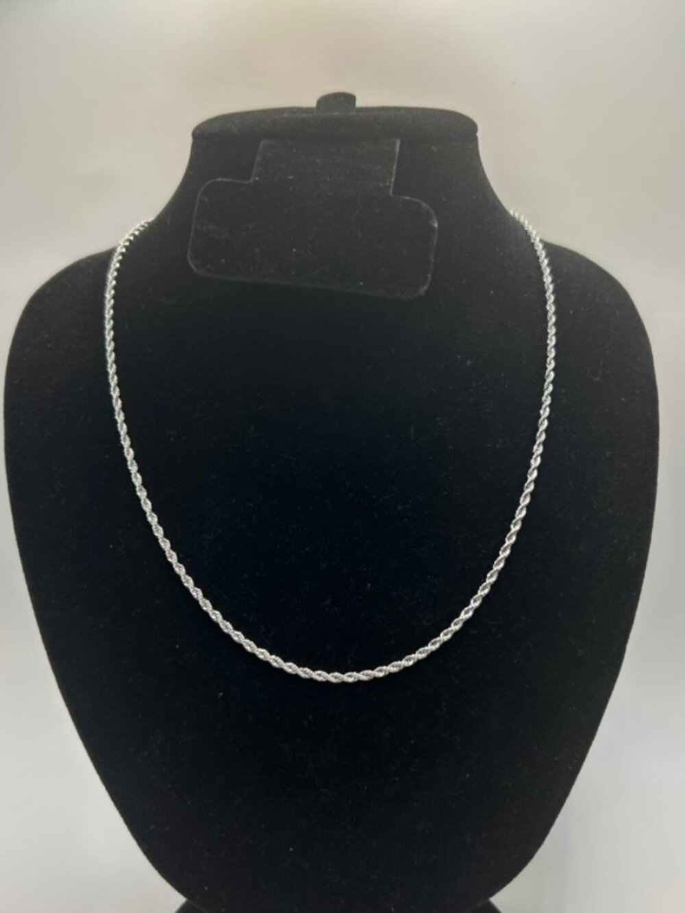 Real 925 Silver Rope Chain 2mm 22 Inch Plated Mens Solid Necklace Never Fade